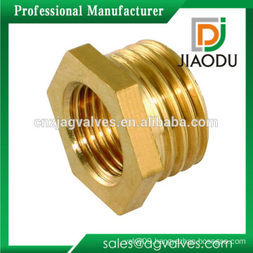 yuhuan manufacturer low price customized cnc parts brass hex pipe connector brass bush